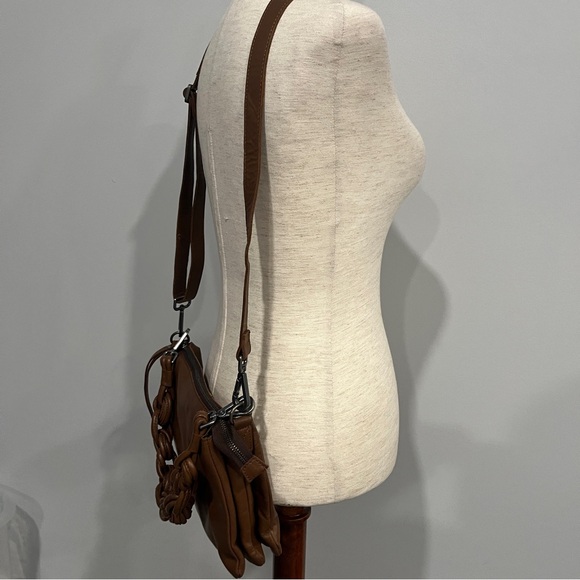 Harbour 2nd Brown Leather Crossbody and‎ Hand Bag - Picture 7 of 10